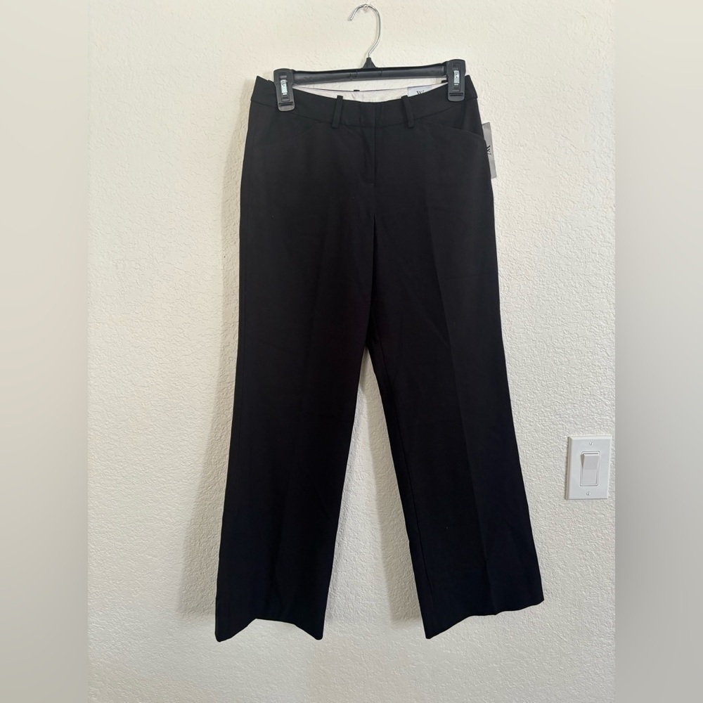 Worthington‎ Dress Pants 2 Petite Black Modern Fit Stretch Straight Leg Trousers